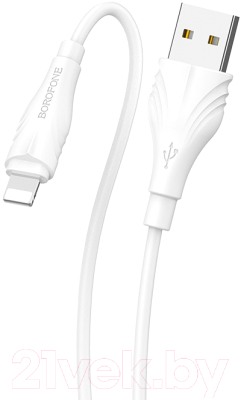 Кабель Borofone BX18 USB Lightning (1м, белый)