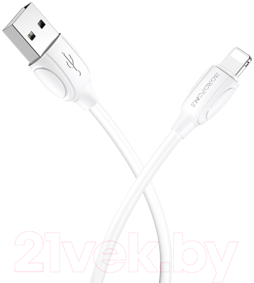 Кабель Borofone BX19 USB Lightning (1м, белый)