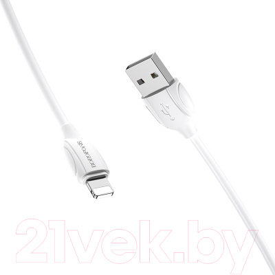 Кабель Borofone BX19 USB Lightning (1м, белый)