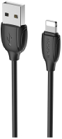 Кабель Borofone BX19 USB Lightning (1м, черный) - 
