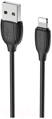 Кабель Borofone BX19 USB Lightning (1м, черный)