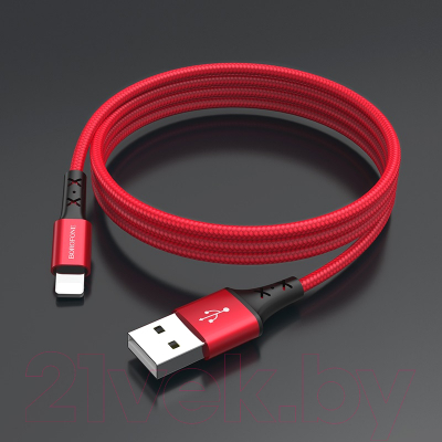 Кабель Borofone BX20 USB Lightning (красный)