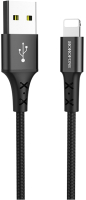 Кабель Borofone BX20 USB Lightning (черный) - 