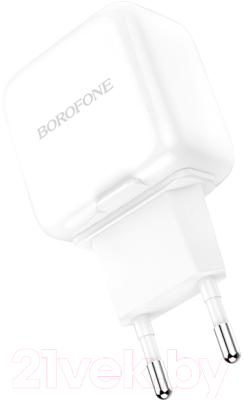 Зарядное устройство сетевое Borofone BA18 2USB (белый)