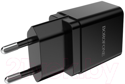 Зарядное устройство сетевое Borofone BA19A 1USB (черный)