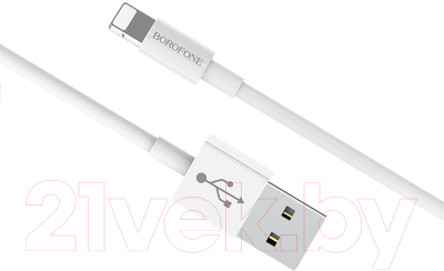 Кабель Borofone BX22 USB Lightning (белый)