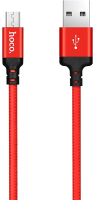Кабель Hoco X14 Times Speed Micro Charging (красный/черный) - 