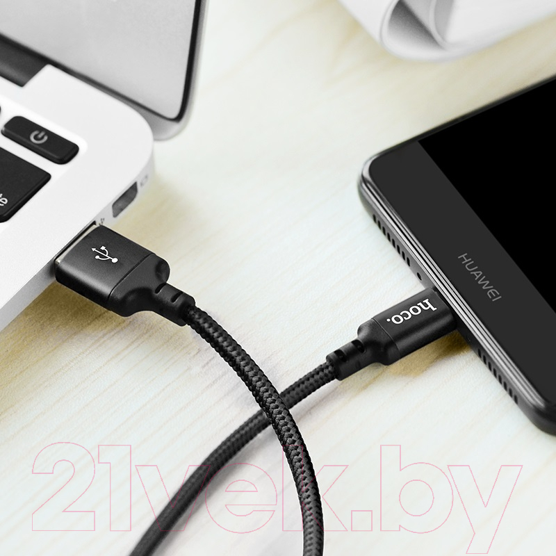 Кабель Hoco X14 USB Type-C (черный) — фото 6
