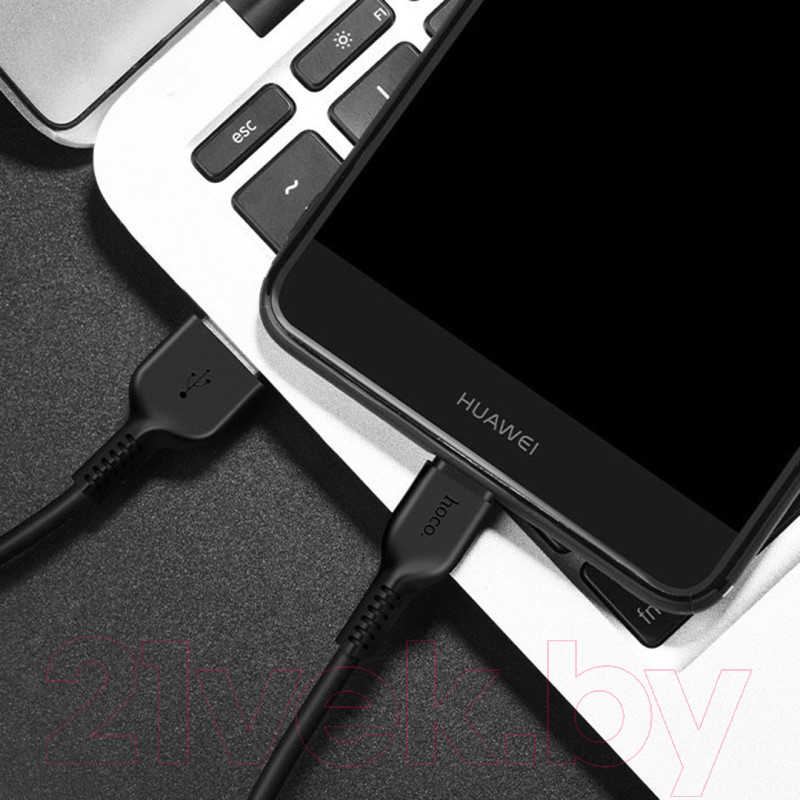 Кабель Hoco X20 USB Type-C (черный) — фото 3