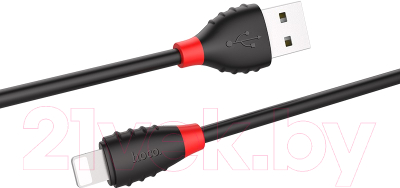 Кабель Hoco X27 USB Lightning (1.2м, черный)