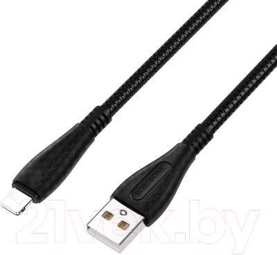 Кабель Borofone BX38 USB Lightning (черный)