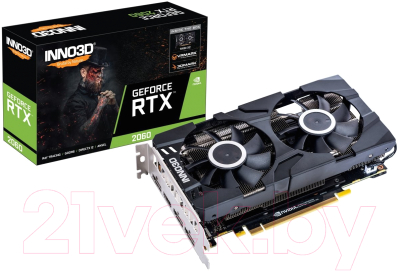 Видеокарта Inno3D GeForce RTX 2060 Twin X2 (N20602-06D6-1710VA15L)