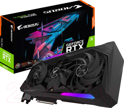 Видеокарта Gigabyte RTX 3070 Ti Aorus Master 8GB GDDR6X (GV-N307TAORUS M-8GD)