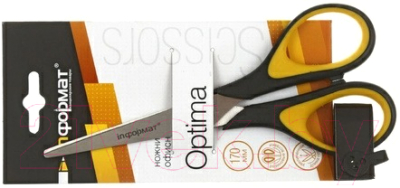 Изображение товара Ножницы канцелярские inФормат SO1705 (желтый/черный)