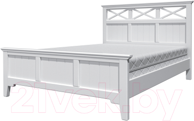 Каркас кровати Bravo Мебель Грация 5 160x200 (белый античный/белый)