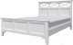 Каркас кровати Bravo Мебель Грация 5 160x200 (белый античный/белый) - 