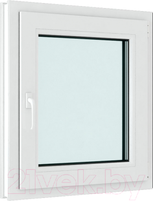 Окно ПВХ Rehau Roto NX Одностворчатое Поворотно-откидное правое 2 стекла (650x650x60)