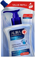 

Мыло жидкое Aura, Antibacterial Derma Protect Антибактериальное