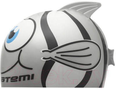 Шапочка для плавания Atemi FC103 (рыбка/серебряный)