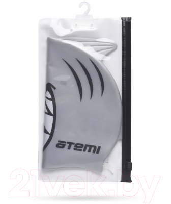 Шапочка для плавания Atemi FC203 (рыбка/серебристый)