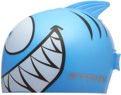 Шапочка для плавания Atemi FC205 (рыбка/голубой)