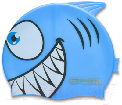 Шапочка для плавания Atemi FC205 (рыбка/голубой)