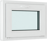 Окно ПВХ Rehau Roto NX Фрамужное открывание 2 стекла (500x700x60) - 
