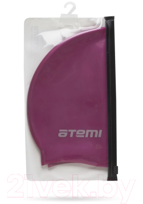 Шапочка для плавания Atemi SC104 (вишневый)
