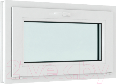 Окно ПВХ Rehau Roto NX Фрамужное открывание 2 стекла (500x1000x60)