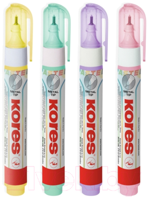 Изображение товара Корректор для текста Kores Metal Tip Pastel / 83303.01 (10гр)