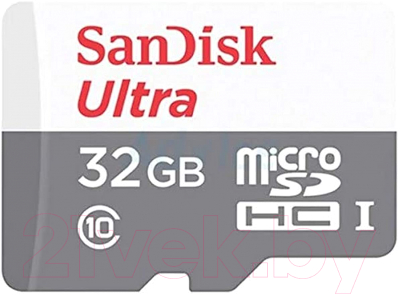 Карта памяти SanDisk Ultra MicroSDXC Class10 32GB (SDSQUNR-032G-GN3MN)