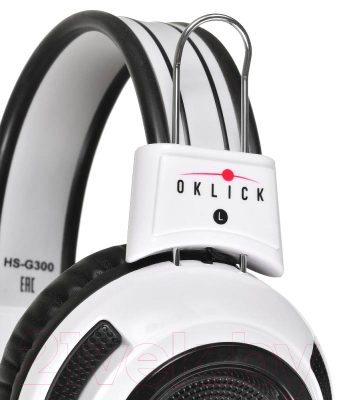Наушники-гарнитура Oklick HS-G300 Armageddon (белый/черный)