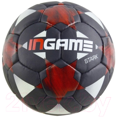 Футбольный мяч Ingame Stark IFB-121 (размер 5, черный/красный)