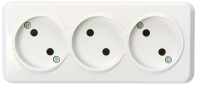 Розетка SmartBuy Юпитер SBE-03w-10-S3-N
