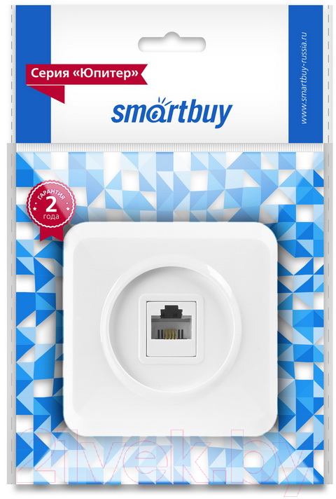 Розетка SmartBuy Юпитер SBE-03w-S1-PH (белый) — фото 3