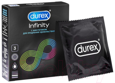 Презервативы Durex Infinity №3 гладкие с анестетиком