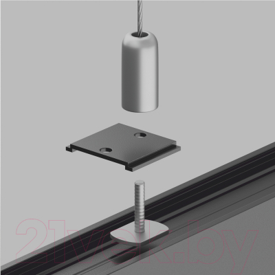 Крепление для шинопровода Maytoni Accessories For Tracks TRA004HP-21B