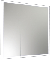 Шкаф с зеркалом для ванной Континент Reflex Led 80x80 (с датчиком движения) - 