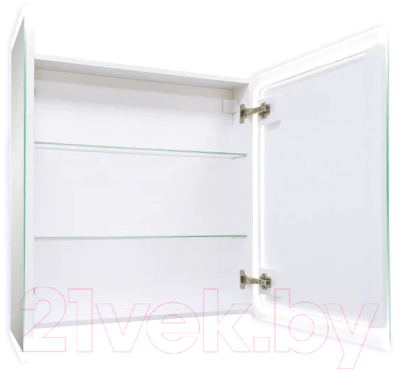 Шкаф с зеркалом для ванной Континент Reflex Led 80x80 (с датчиком движения)