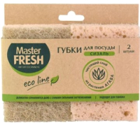 

Губка для мытья посуды Master Fresh, Eco Line из Агавы XXL Крупнопористый поролон