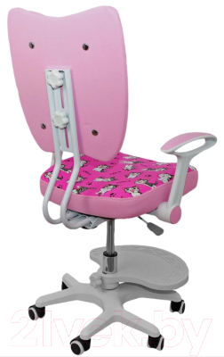 Кресло детское AksHome Pegas (ткань розовый с котятами)
