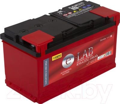 

Автомобильный аккумулятор E-Lab, 6СТ-100NR 850А