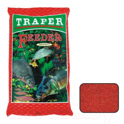 Прикормка рыболовная Traper Sekret Feeder (1кг, красный)