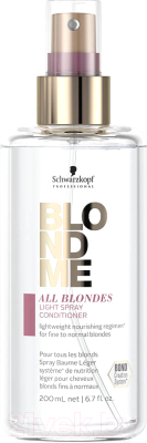 Кондиционер-спрей для волос Schwarzkopf Professional All Blondes Light для тонких волос всех типов блонд (200мл)