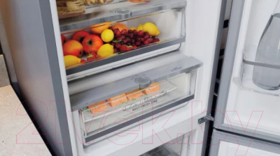 Холодильник с морозильником Hotpoint-Ariston HTS 9202I BX O3
