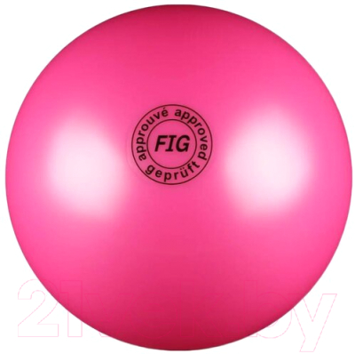 Мяч для художественной гимнастики No Brand Металлик AB2801 (розовый)