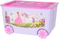 Контейнер для хранения Эльфпласт KidsBox EP449 (лавандовый/розовый) - 