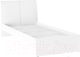 Односпальная кровать Bon Mebel Доминика основание ЛДСП 90x200 (белый/кожзам белый) - 