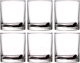 Набор стаканов Неман Цветная крошка / 37450 (6шт, черный/белый) - 