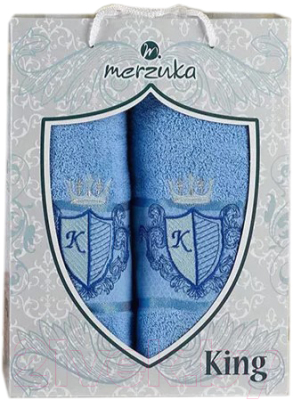 Набор полотенец Merzuka 50x90/70x140 / 10544 (голубой)